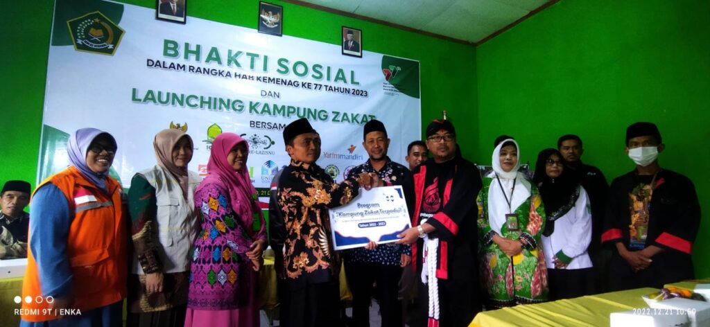 L-ZISWAF IAIN Ponorogo Dukung Launching Kampung Zakat Terpadu di Desa Tambang Kecamatan Pudak Ponorogo